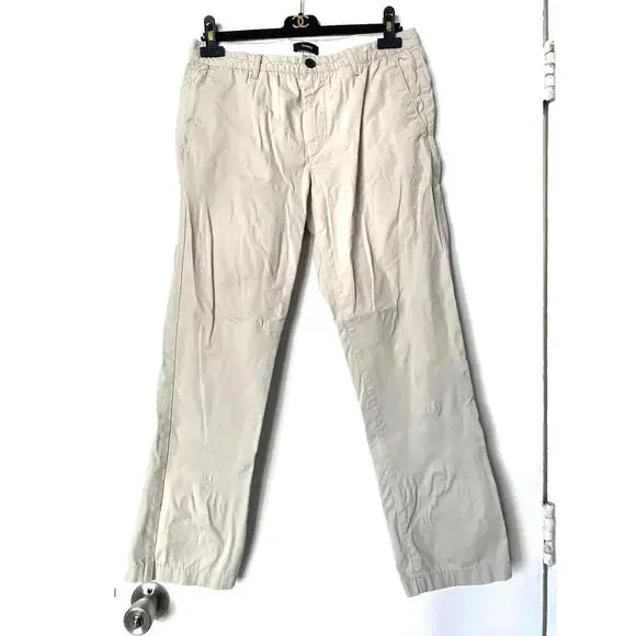 Theory Chino Pants Men's 31 x 28 Leg Dress Trousers Stretch Khaki Bone - Picture 2 of 8